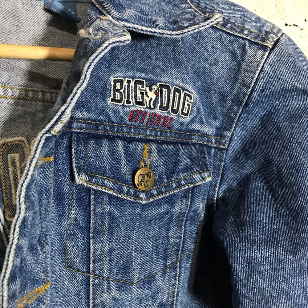 Big Dog Kids Denim Jacket Size 8/10 Button front